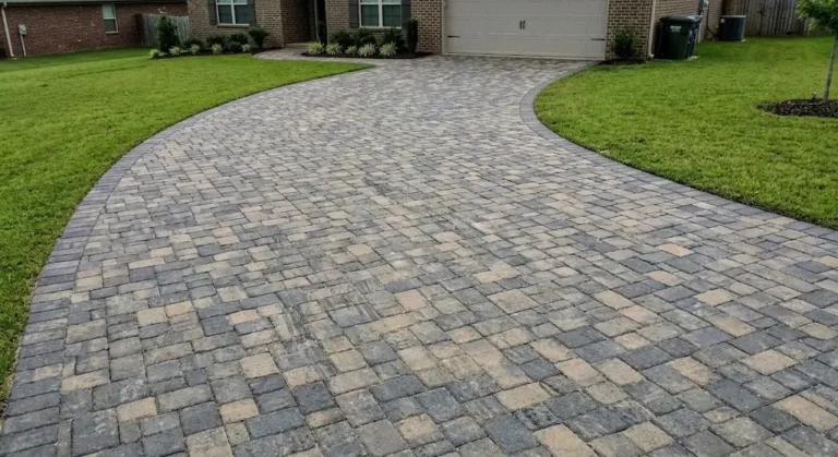 paver driveway after in huntsville, al